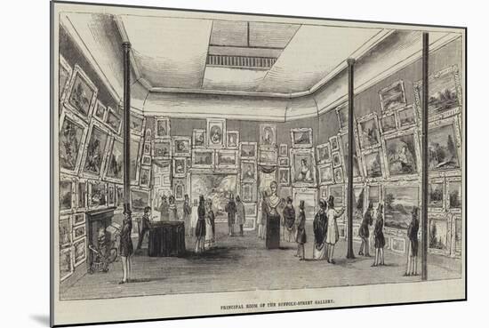 Principal Room of the Suffolk-Street Gallery-null-Mounted Giclee Print