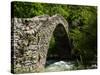 Principality of Andorra. Pont de la Margineda, or La Margineda Bridge at La Margineda. The singl...-null-Stretched Canvas