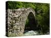 Principality of Andorra. Pont de la Margineda, or La Margineda Bridge at La Margineda. The singl...-null-Stretched Canvas