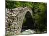 Principality of Andorra. Pont de la Margineda, or La Margineda Bridge at La Margineda. The singl...-null-Mounted Photographic Print