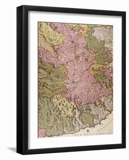 Principality of Genoa, Map, Paris-Nicolas Sanson-Framed Giclee Print