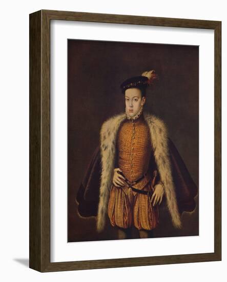 'Principe Don Carlos hijo de Felipe II', (Prince Carlos de Austria), 1557-1559, (c1934)-Alonso Sanchez Coello-Framed Giclee Print