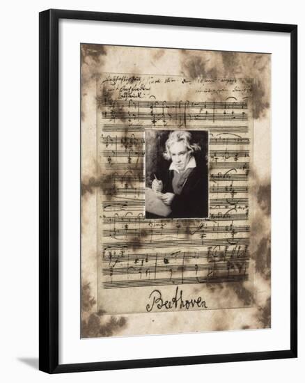 Principles of Music-Beethoven-Susan Hartenhoff-Framed Giclee Print