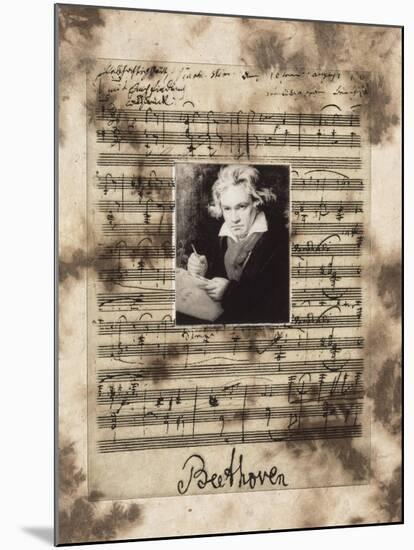 Principles of Music-Beethoven-Susan Hartenhoff-Mounted Giclee Print