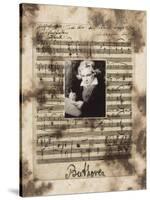 Principles of Music-Beethoven-Susan Hartenhoff-Stretched Canvas