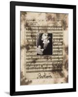 Principles of Music-Beethoven-Susan Hartenhoff-Framed Giclee Print