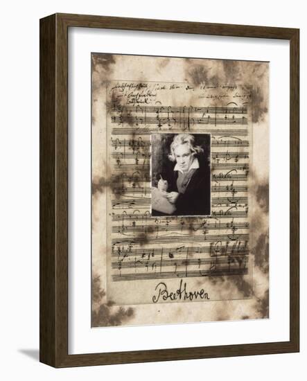 Principles of Music-Beethoven-Susan Hartenhoff-Framed Giclee Print