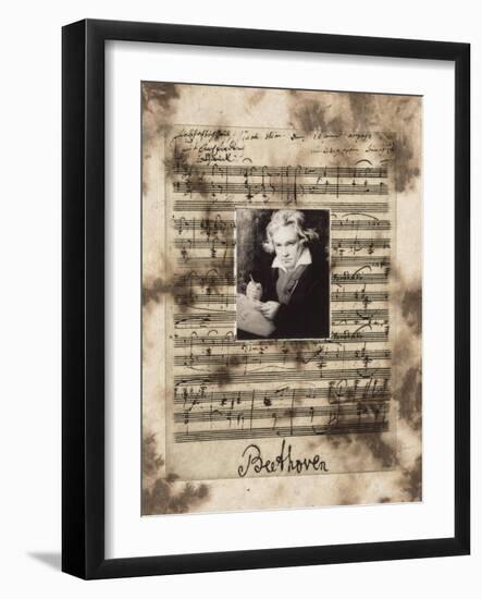 Principles of Music-Beethoven-Susan Hartenhoff-Framed Giclee Print