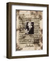 Principles of Music-Beethoven-Susan Hartenhoff-Framed Giclee Print