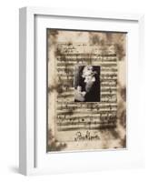 Principles of Music-Beethoven-Susan Hartenhoff-Framed Giclee Print