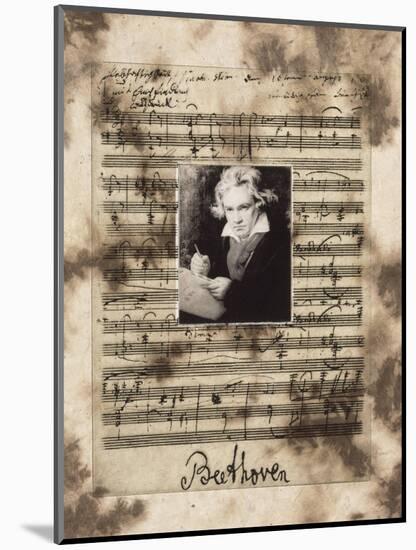 Principles of Music-Beethoven-Susan Hartenhoff-Mounted Giclee Print