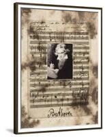 Principles of Music-Beethoven-Susan Hartenhoff-Framed Premium Giclee Print