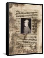 Principles of Music-Mozart-Susan Hartenhoff-Framed Stretched Canvas