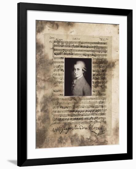 Principles of Music-Mozart-Susan Hartenhoff-Framed Giclee Print