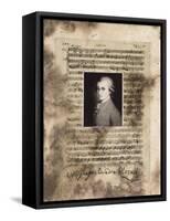 Principles of Music-Mozart-Susan Hartenhoff-Framed Stretched Canvas