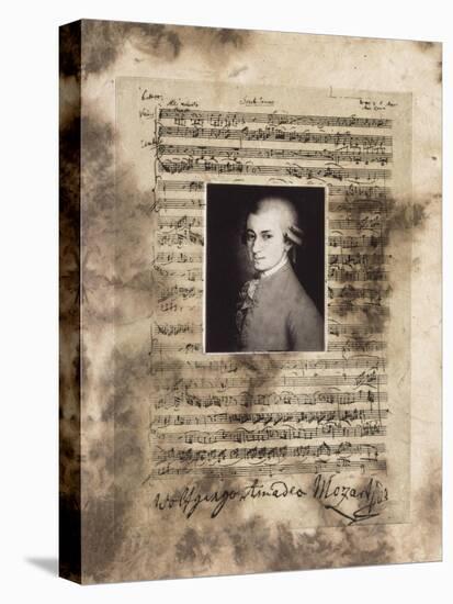 Principles of Music-Mozart-Susan Hartenhoff-Stretched Canvas