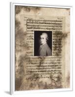 Principles of Music-Mozart-Susan Hartenhoff-Framed Premium Giclee Print