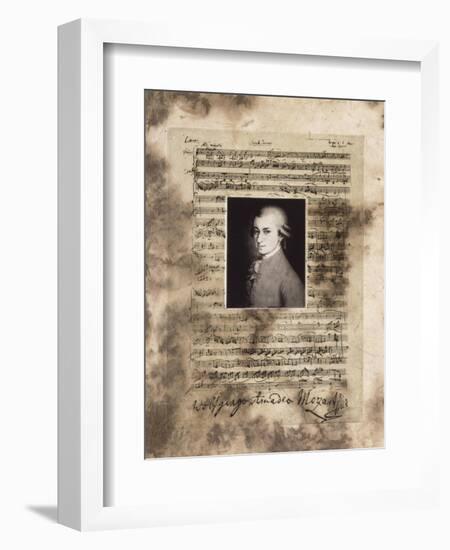 Principles of Music-Mozart-Susan Hartenhoff-Framed Giclee Print