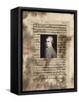 Principles of Music-Mozart-Susan Hartenhoff-Framed Stretched Canvas