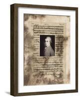 Principles of Music-Mozart-Susan Hartenhoff-Framed Giclee Print