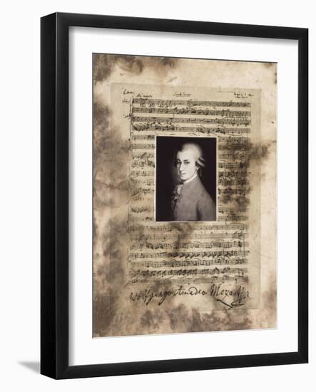 Principles of Music-Mozart-Susan Hartenhoff-Framed Giclee Print