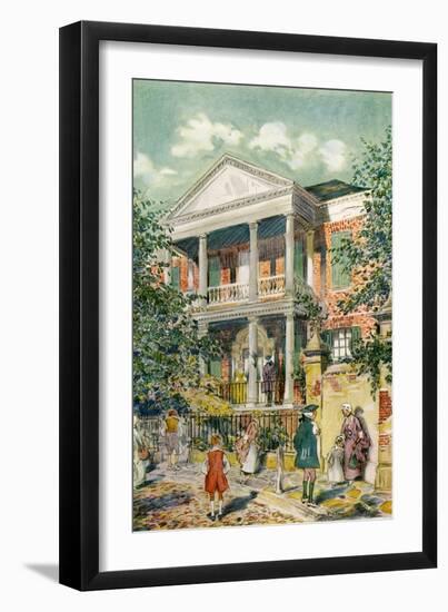 Pringle House, Charleston, South Carolina, USA, C18th Century-James Preston-Framed Giclee Print