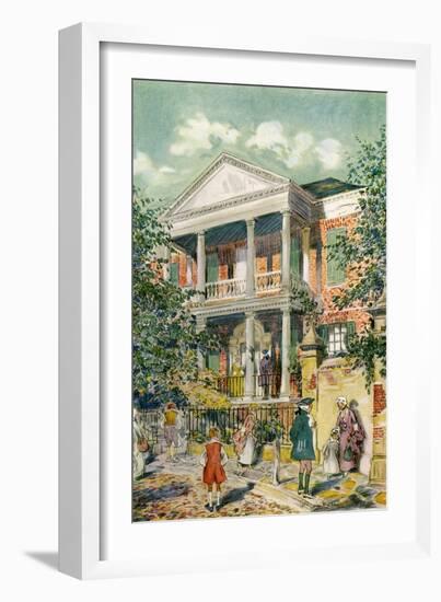 Pringle House, Charleston, South Carolina, USA, C18th Century-James Preston-Framed Giclee Print