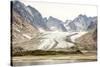 Prins Christian Sund, lateral and medial moraines on Igdlorssuit Glacier, southern Greenland, Polar-Tony Waltham-Stretched Canvas