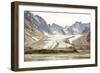 Prins Christian Sund, lateral and medial moraines on Igdlorssuit Glacier, southern Greenland, Polar-Tony Waltham-Framed Photographic Print