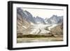 Prins Christian Sund, lateral and medial moraines on Igdlorssuit Glacier, southern Greenland, Polar-Tony Waltham-Framed Photographic Print