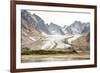 Prins Christian Sund, lateral and medial moraines on Igdlorssuit Glacier, southern Greenland, Polar-Tony Waltham-Framed Photographic Print