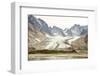 Prins Christian Sund, lateral and medial moraines on Igdlorssuit Glacier, southern Greenland, Polar-Tony Waltham-Framed Photographic Print