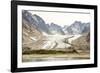 Prins Christian Sund, lateral and medial moraines on Igdlorssuit Glacier, southern Greenland, Polar-Tony Waltham-Framed Photographic Print