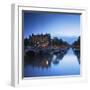 Prinsengracht and Brouwersgracht canals at dusk, Amsterdam, Netherlands-Ian Trower-Framed Photographic Print