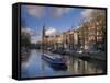 Prinsengracht and Westerkerk in the Background, Amsterdam, Holland-Michele Falzone-Framed Stretched Canvas