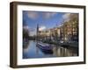 Prinsengracht and Westerkerk in the Background, Amsterdam, Holland-Michele Falzone-Framed Photographic Print