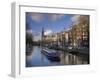 Prinsengracht and Westerkerk in the Background, Amsterdam, Holland-Michele Falzone-Framed Photographic Print