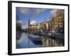 Prinsengracht and Westerkerk in the Background, Amsterdam, Holland-Michele Falzone-Framed Photographic Print