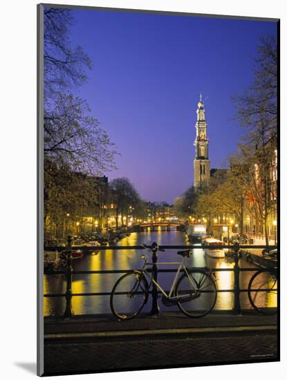 Prinsengracht and Wsterkerk, Amsterdam, Holland-Jon Arnold-Mounted Photographic Print