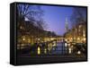 Prinsengracht and Wsterkerk, Amsterdam, Holland-Jon Arnold-Framed Stretched Canvas