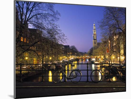 Prinsengracht and Wsterkerk, Amsterdam, Holland-Jon Arnold-Mounted Photographic Print