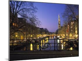 Prinsengracht and Wsterkerk, Amsterdam, Holland-Jon Arnold-Mounted Photographic Print