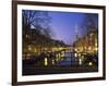 Prinsengracht and Wsterkerk, Amsterdam, Holland-Jon Arnold-Framed Photographic Print