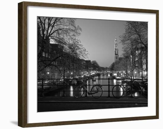 Prinsengracht and Wsterkerk, Amsterdam, Holland-Jon Arnold-Framed Photographic Print