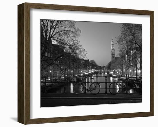 Prinsengracht and Wsterkerk, Amsterdam, Holland-Jon Arnold-Framed Photographic Print