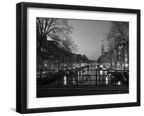 Prinsengracht and Wsterkerk, Amsterdam, Holland-Jon Arnold-Framed Photographic Print