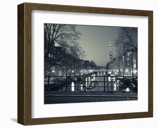 Prinsengracht and Wsterkerk, Amsterdam, Holland-Jon Arnold-Framed Photographic Print