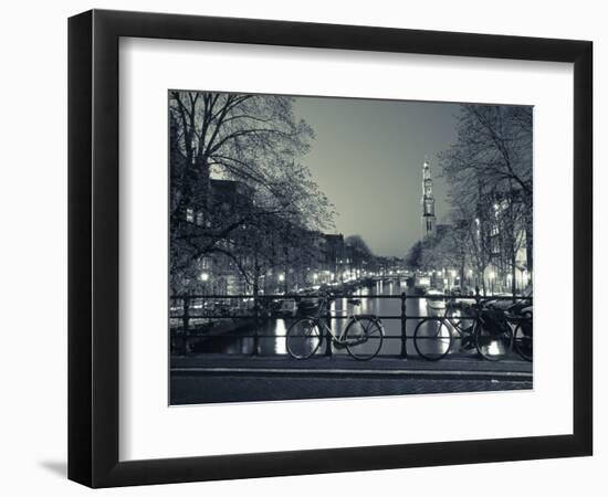 Prinsengracht and Wsterkerk, Amsterdam, Holland-Jon Arnold-Framed Photographic Print