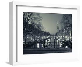 Prinsengracht and Wsterkerk, Amsterdam, Holland-Jon Arnold-Framed Photographic Print