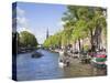 Prinsengracht Canal, Amsterdam, Netherlands, Europe-Amanda Hall-Stretched Canvas